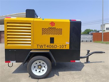 Dieselluftkompressor til konstruktion\/kommunal infrastruktur